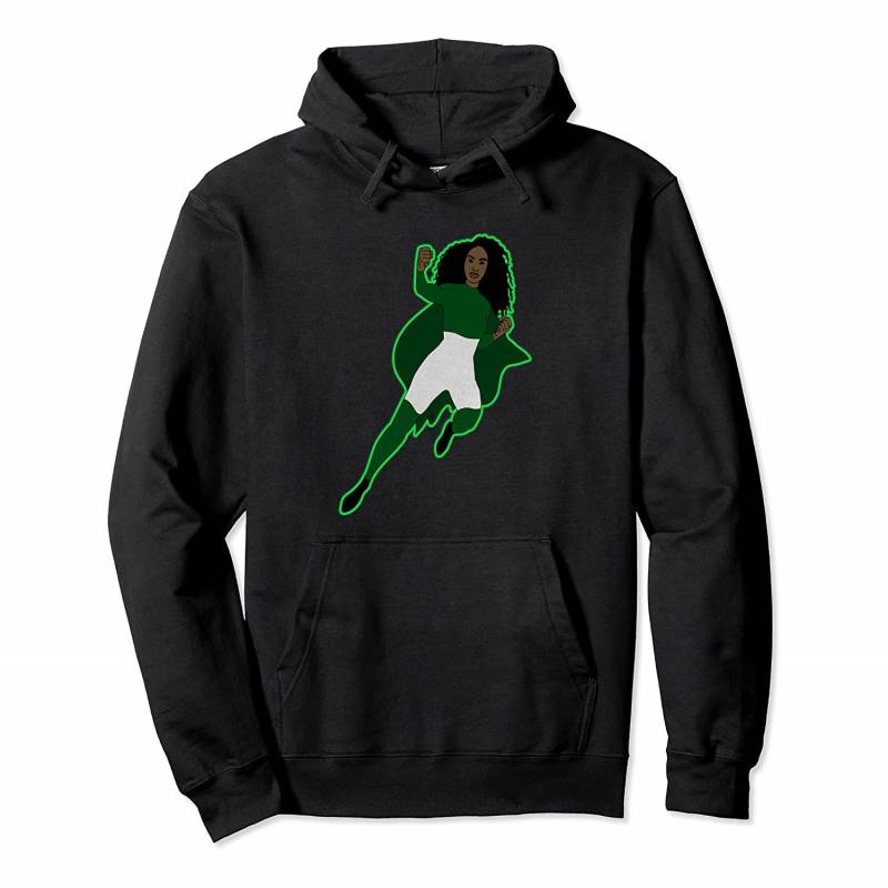 Proud Nigerian Woman Nigeria Flag Superhero African Pullover Hoodie, T-Shirt, Sweatshirt