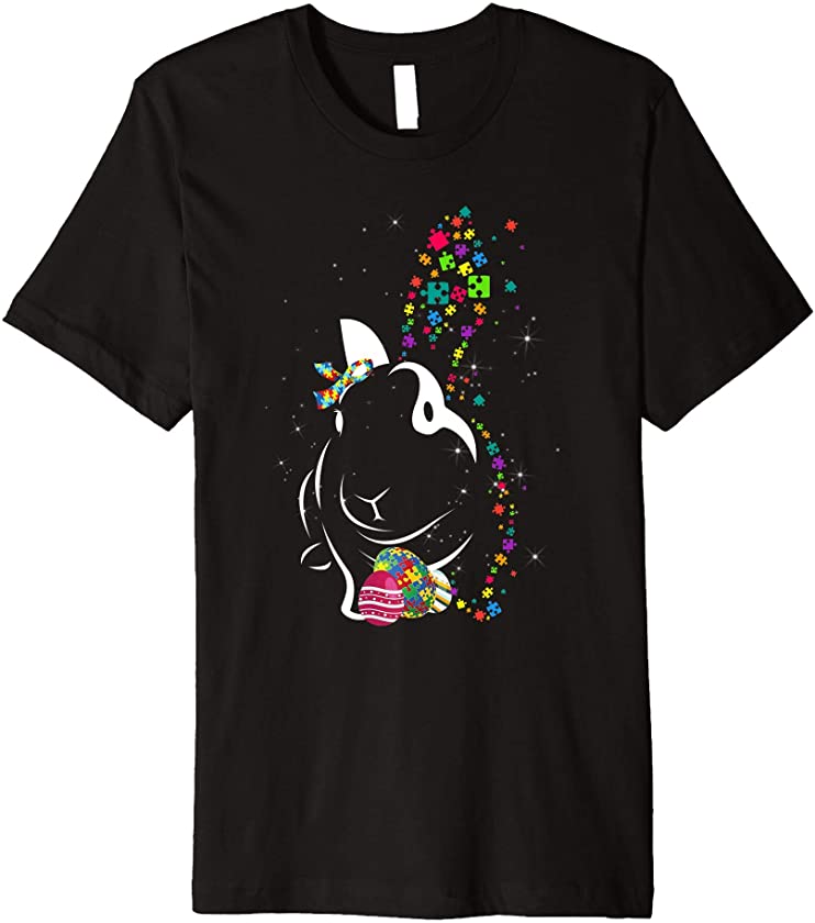 Autism Awareness Puzzle – Easter Bunny Rabbit Eggs Kid Girl Premium T-Shirt