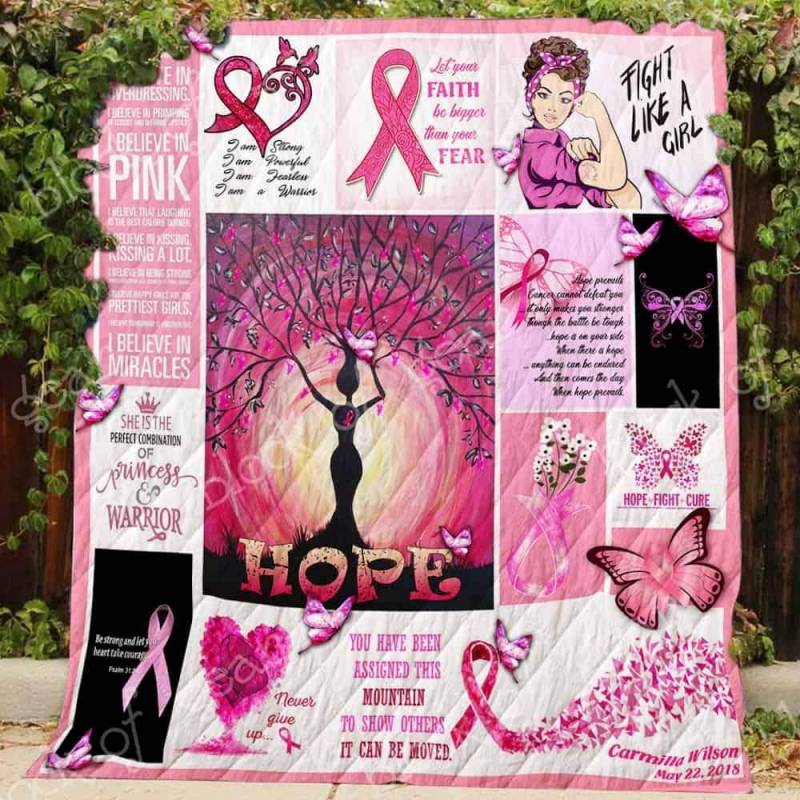 BC-Breast Cancer Survivor Custom Quilt Blanket