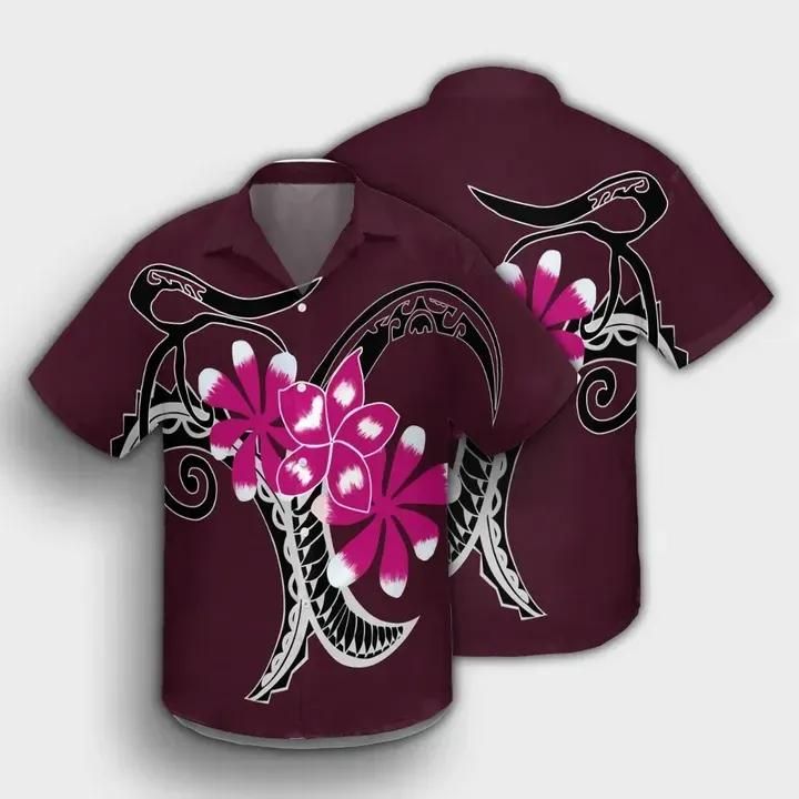 Tropical Pink Aloha Hawaiian Shirt Colorful Short Sleeve Summer Beach Casual Shirt For Men And Women