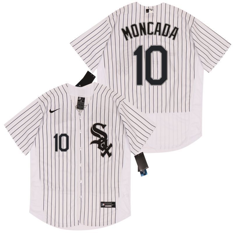 Chicago White Sox Yoan Moncada #10 2020 MLB White Jersey