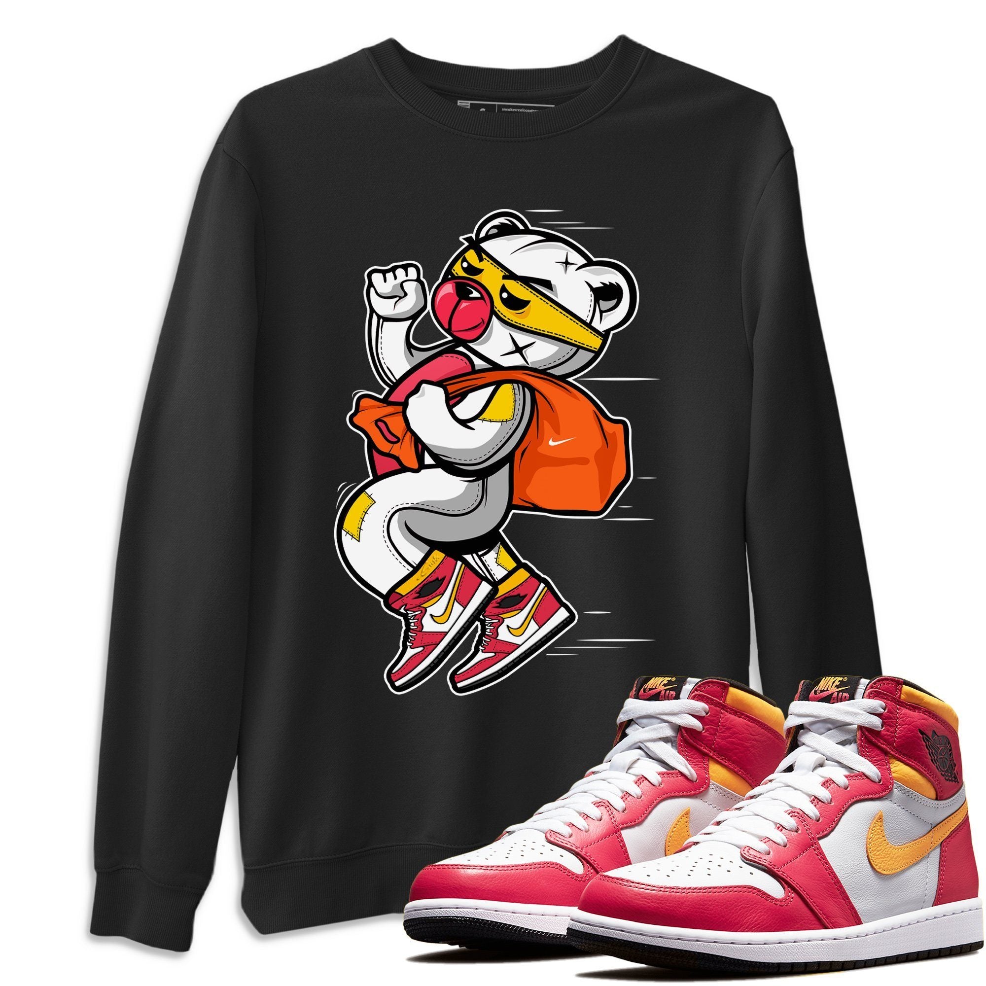 Thief Bear Sweatshirt – Air Jordan 1 Light Fusion Red