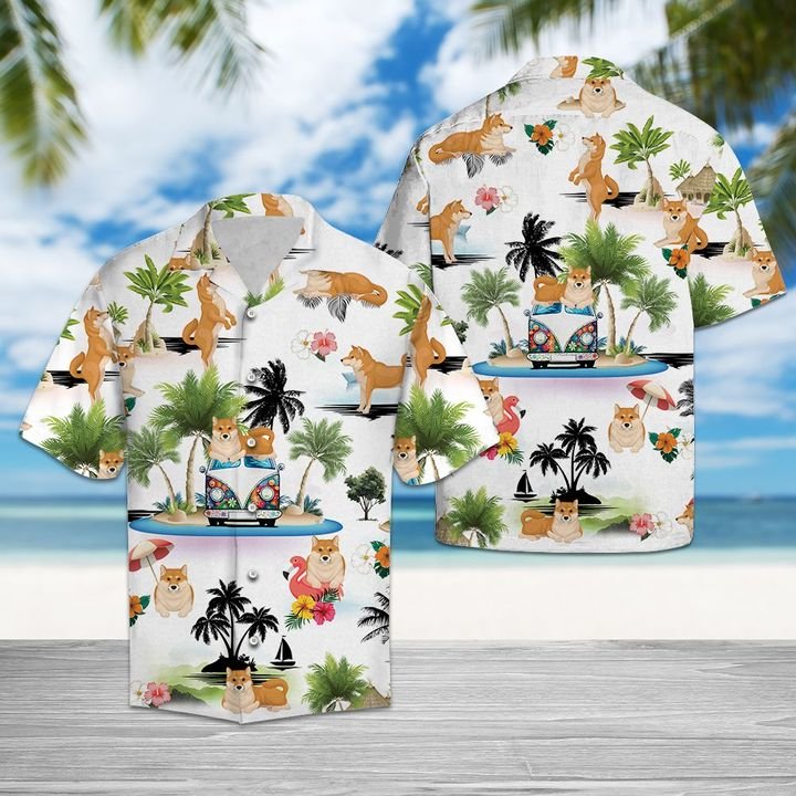 Akita Vacation Hawaiian Shirt Summer Button Up For Men, Women, Couple