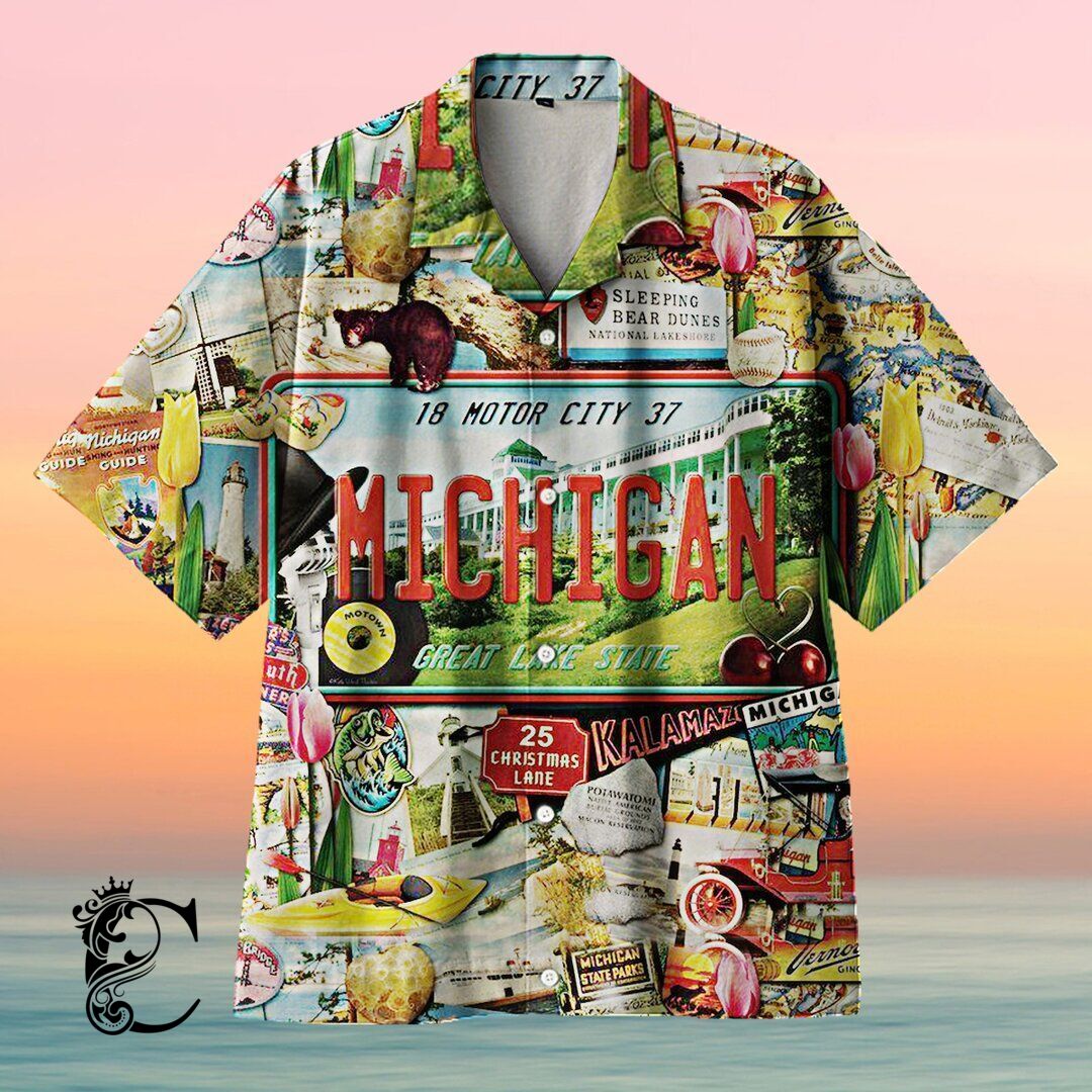 Amazing I Love Michigan Hawaiian Shirt