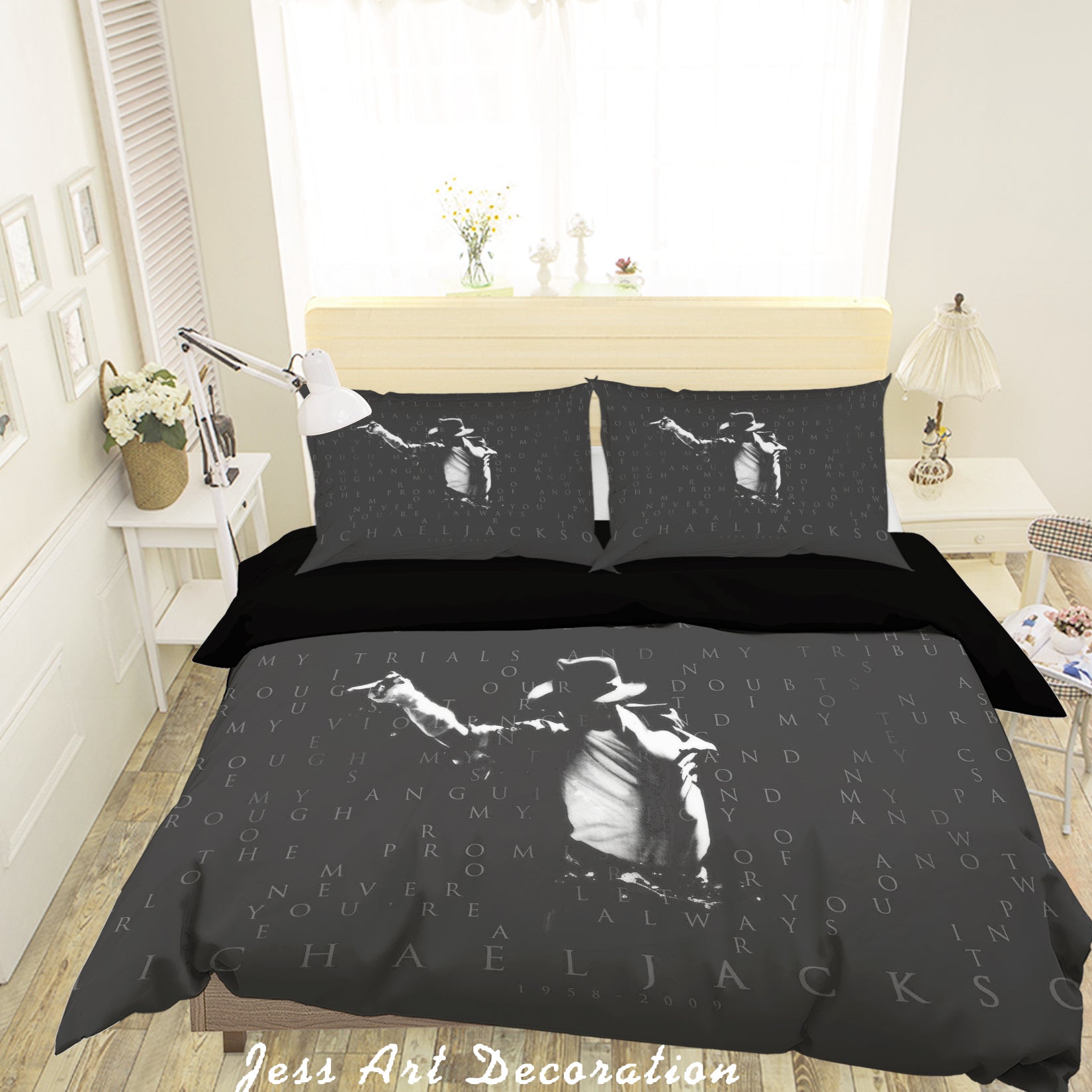 3D Michael Jackson Quilt Cover Set Bedding Set Pillowcases 66