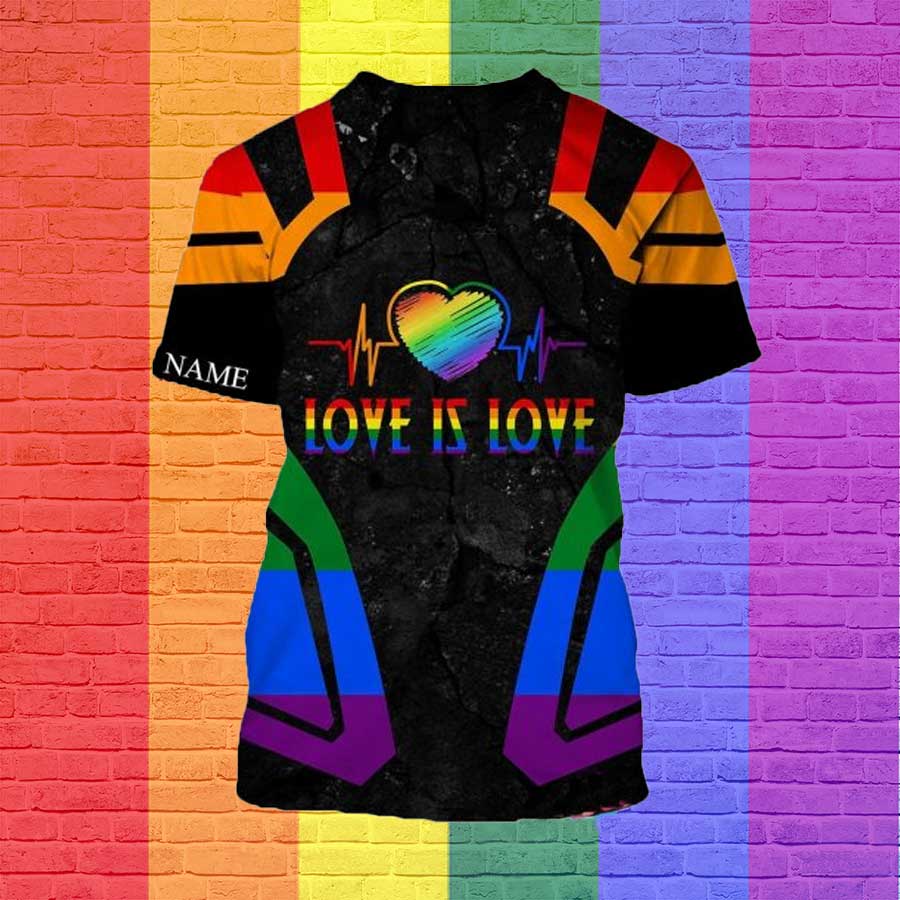 Custom 3D Pride Shirt For Gaymer, Couple Gaymer Gift, 3D Shirt For Lesbian, Pride Month Gift