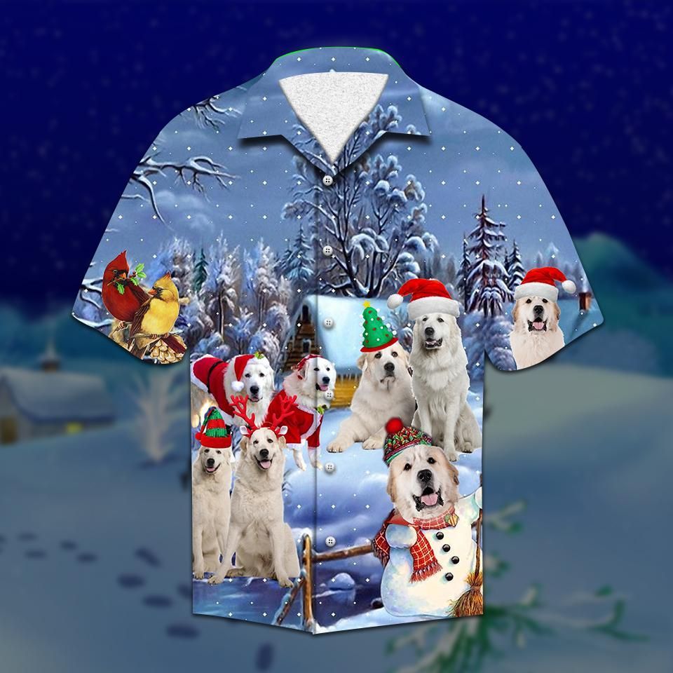 Weimaraner Christmas Aloha Hawaiian Shirt Colorful Short Sleeve Summer Beach Casual Shirt For Men And Women