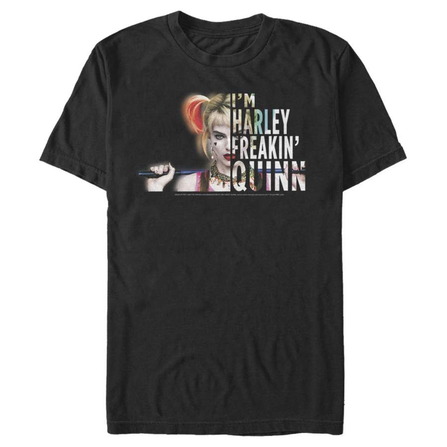 Birds of Prey Men’s Harley Freakin’ Quinn  T Shirt