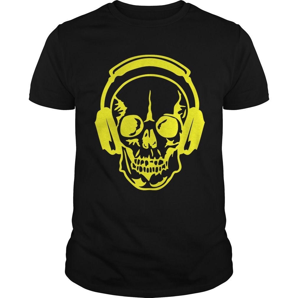 Dj Headphone Audio Equalizer Death Head Shirt