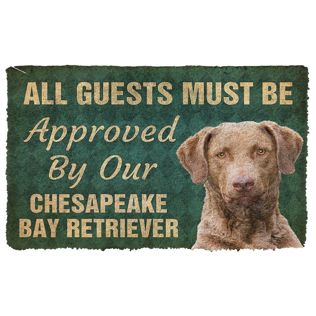 Gearhumans  Gearhuman 3D Must Be Approved By Our Chesapeake Bay Retriever Custom Doormat