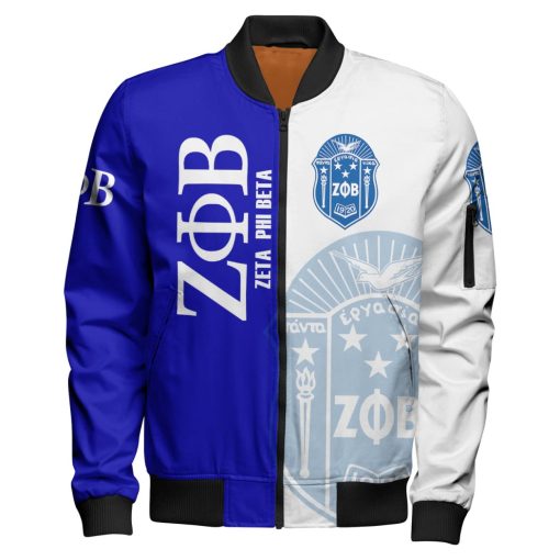 Zeta Phi Beta Sorority Blue White Half Style 3D All Over Printed