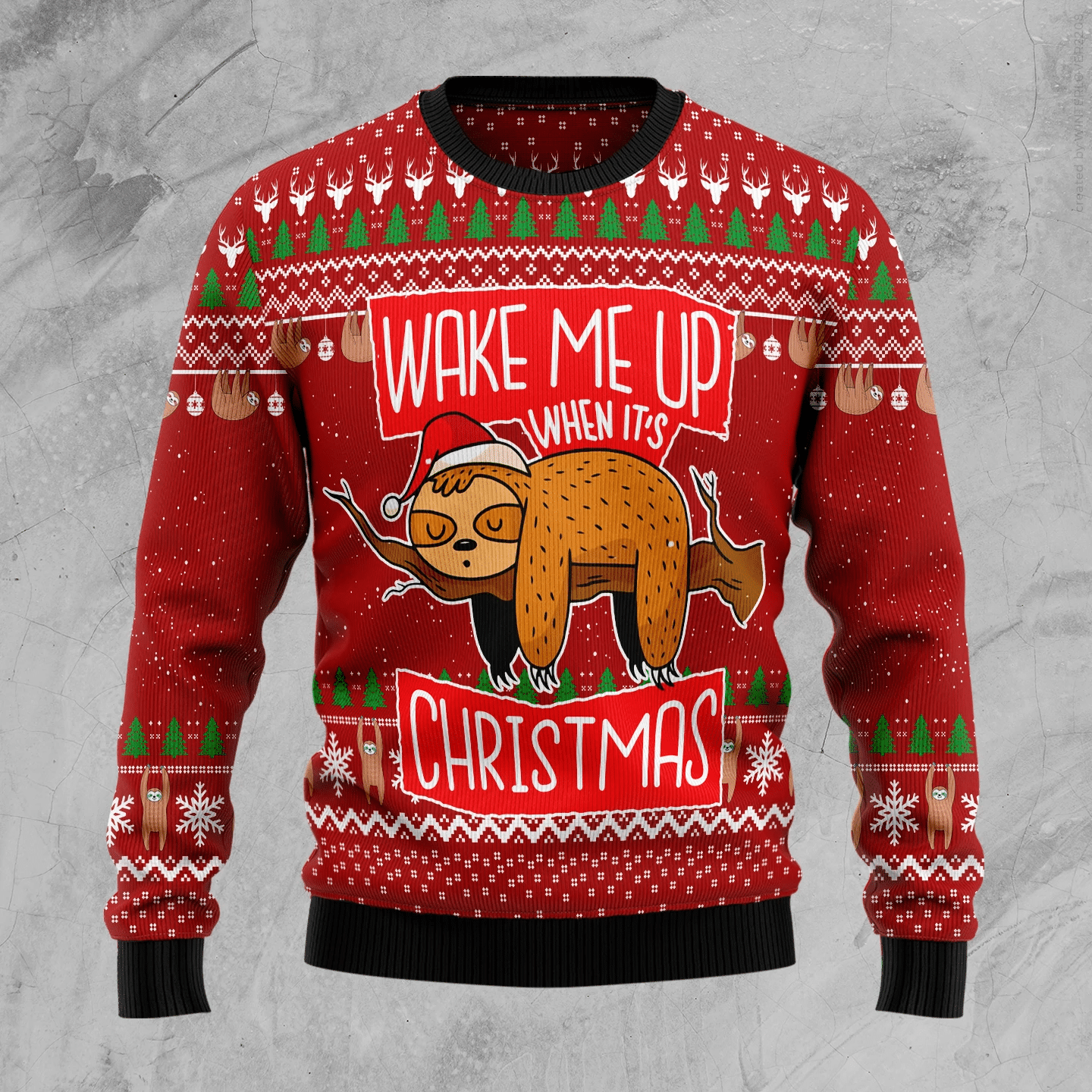 Sloth It’S Christmas Ugly Sweater