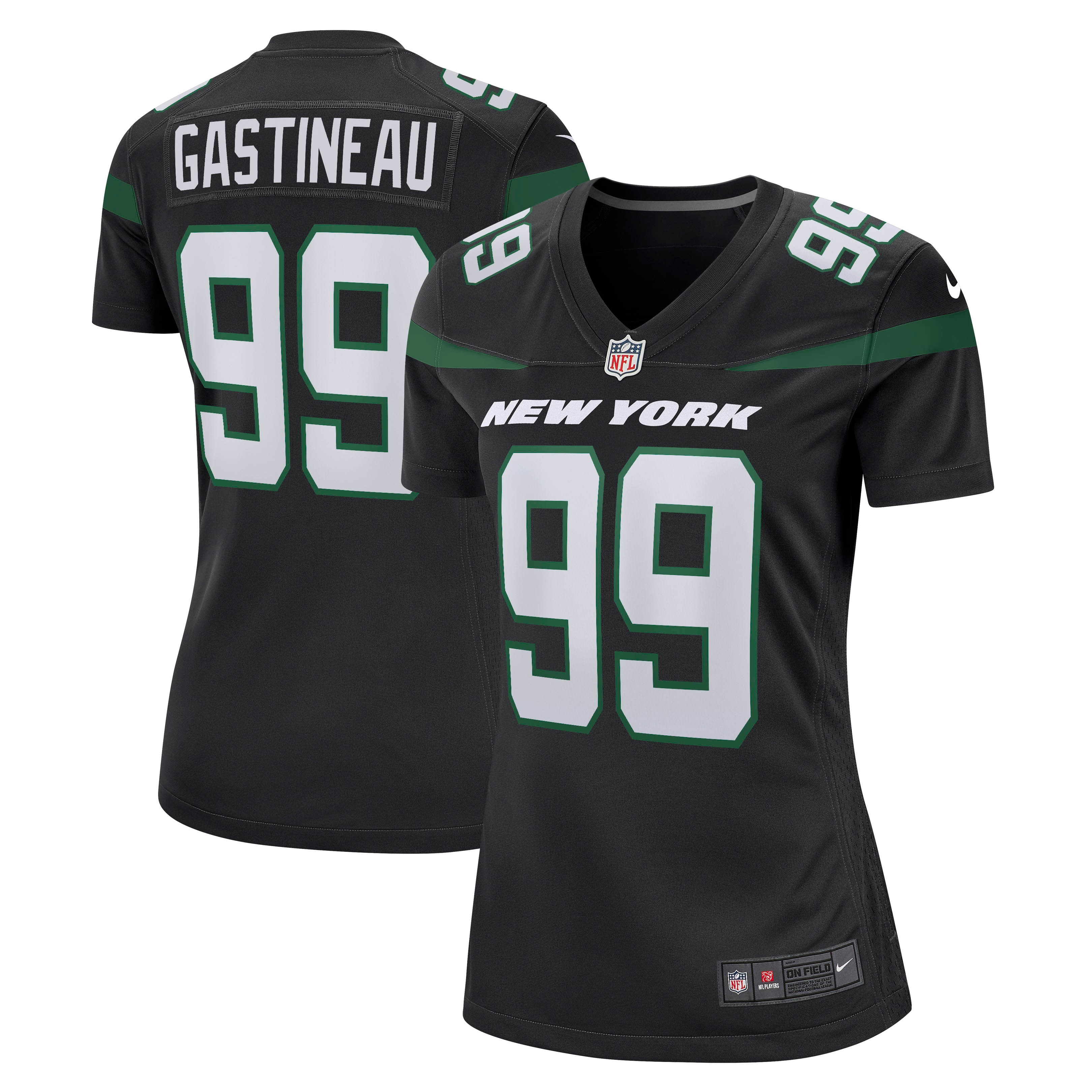 Mark Gastineau New York Jets Women's Game Jersey – Stealth Black