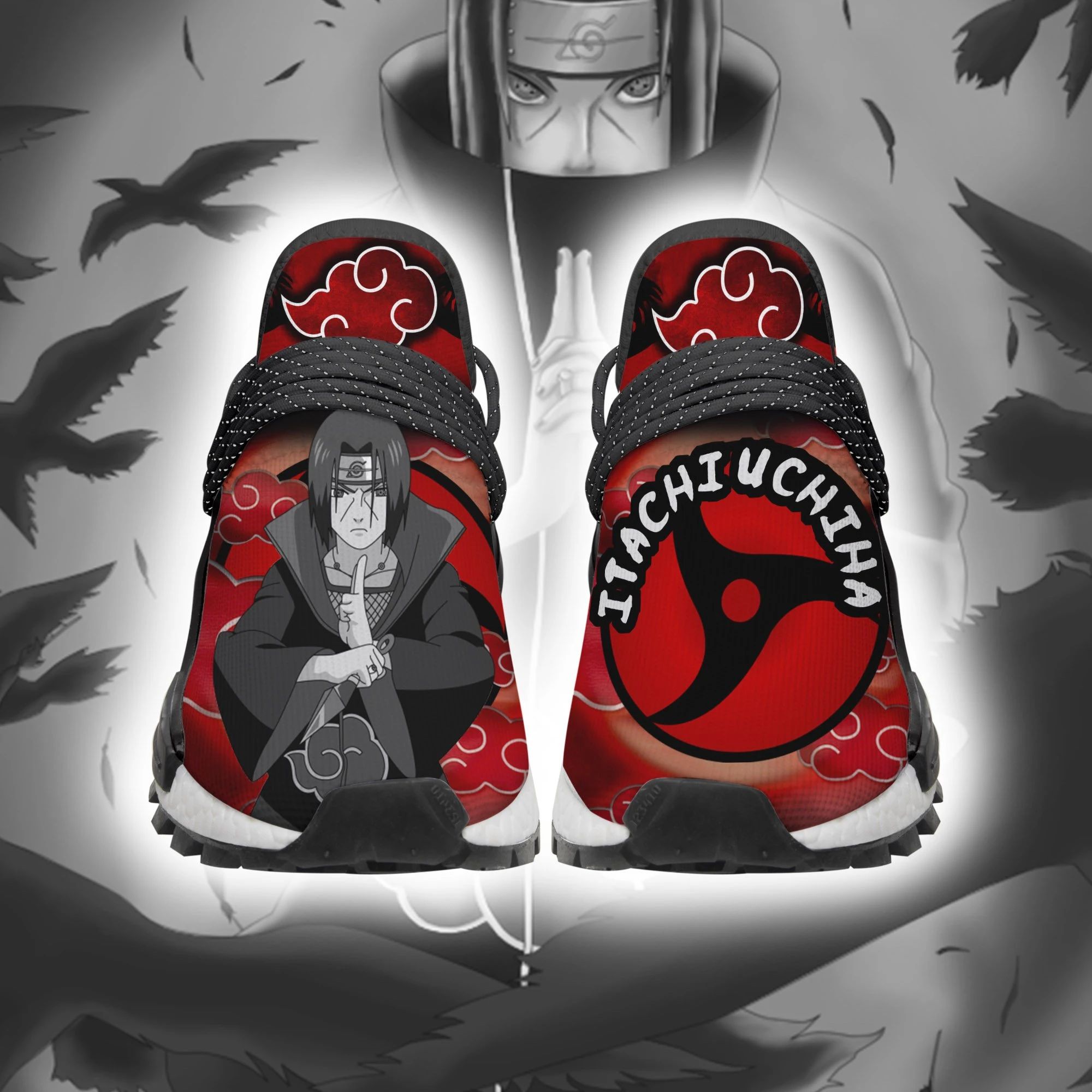 Akatsuki Itachi Shoes Costume Naruto Anime Sneakers Unisex Men Women