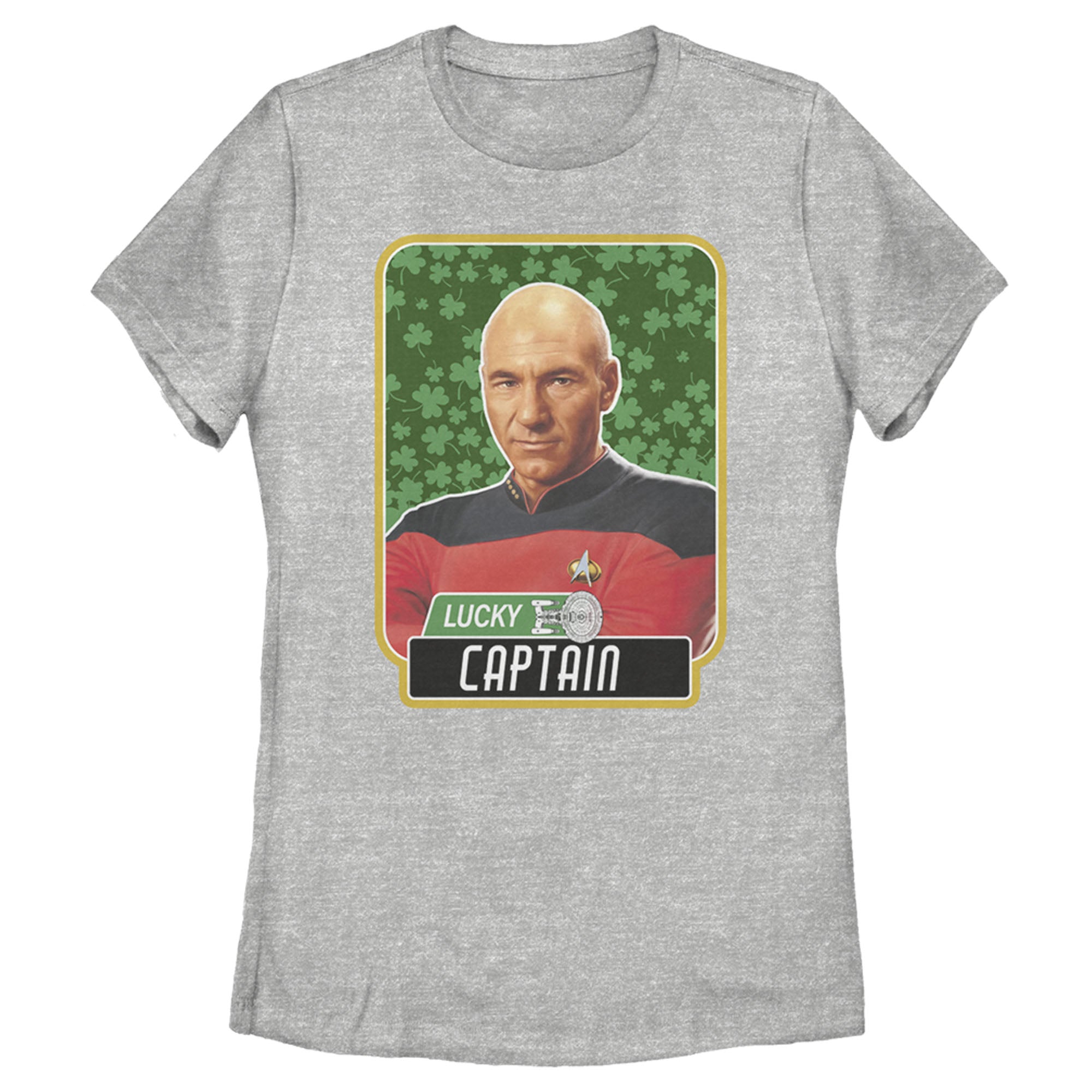 Women’S Star Trek: The Next Generation St. Patrick’S Day Lucky Captain Picard T-Shirt