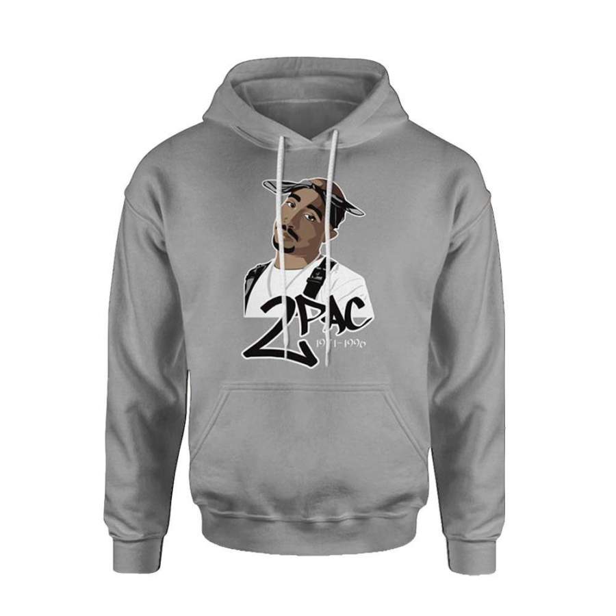 2pac tupac cartoon Hoodie