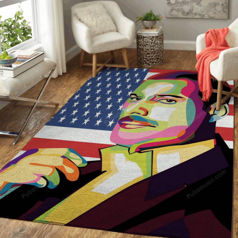 Freedie Mercury – Curve Pop Art Area Rug Carpet