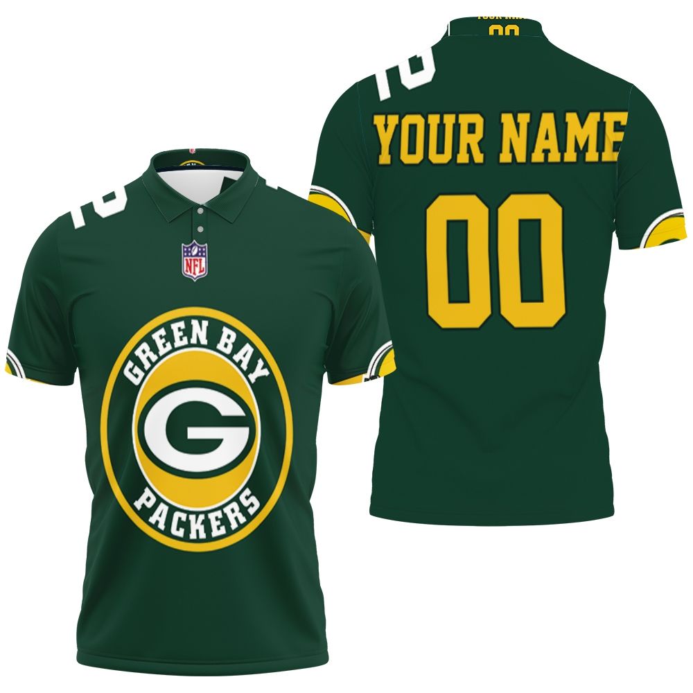 Green Bay Packers Aaron Rodgers 12 3D Personalized Polo Shirt