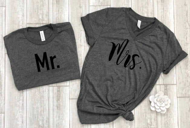 Couples Shirts, Wife Husband Shirts, Honeymoon Shirts, Newlywed Shirts, Couples Shirt, Bride Shirts, Groom Shirts, Gift For Couple Printfushion