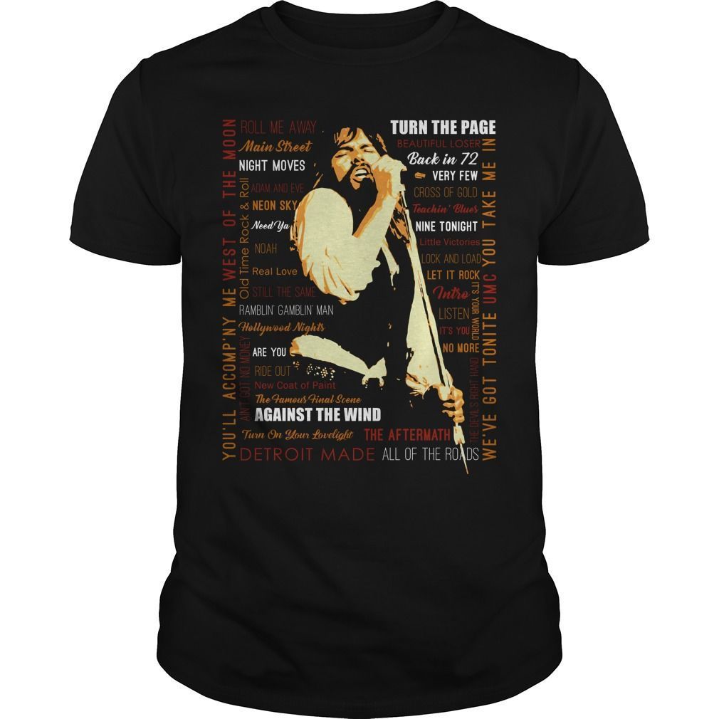 Bob Seger Text Shirt