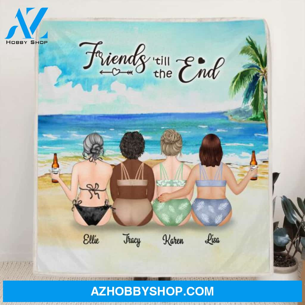 Personalized Curvy Girls Bikini Blanket