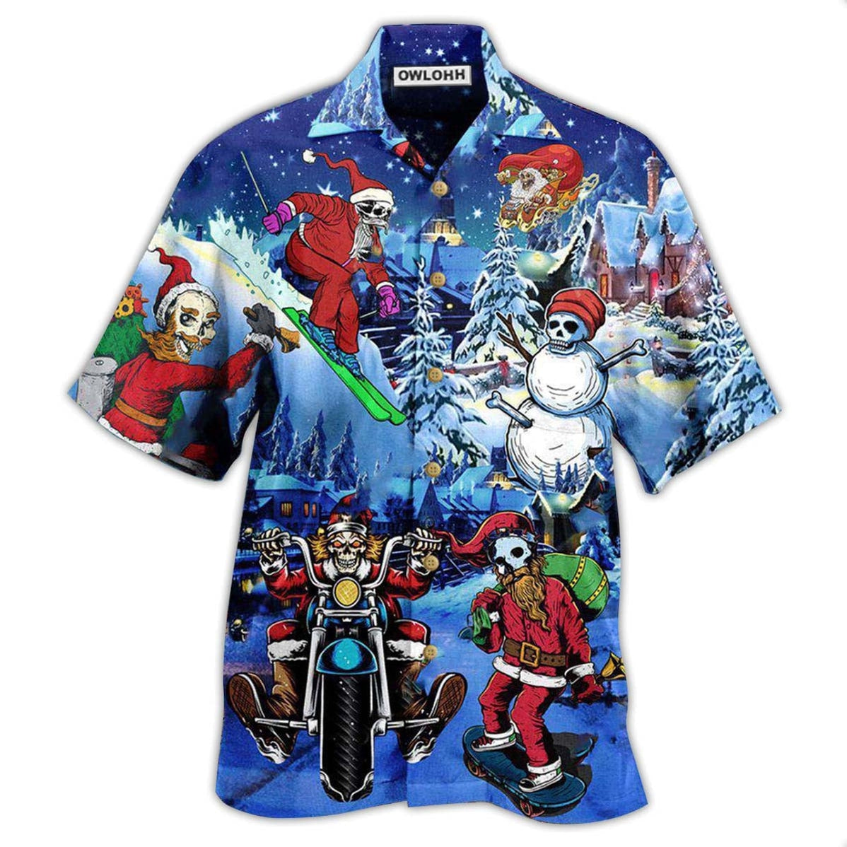 Christmas Merry With Skull Hawaii Shirt Ha4469