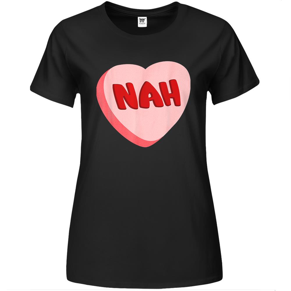 Anti Valentine’S Day Funny Valentine Heart Candy Nah Premium Womens T Shirts