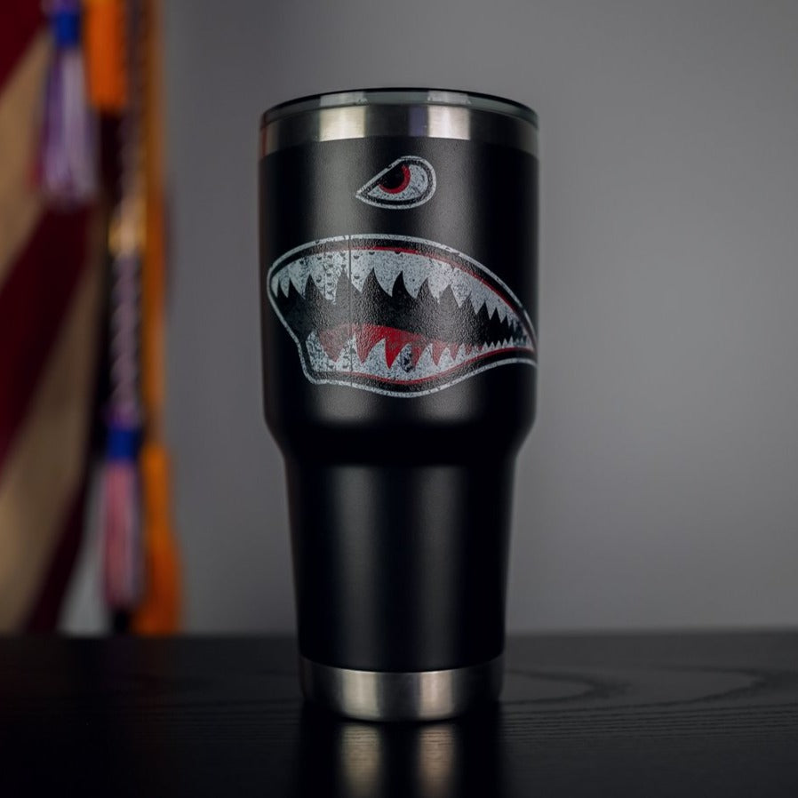 30 oz Tumbler – Bomber Shark