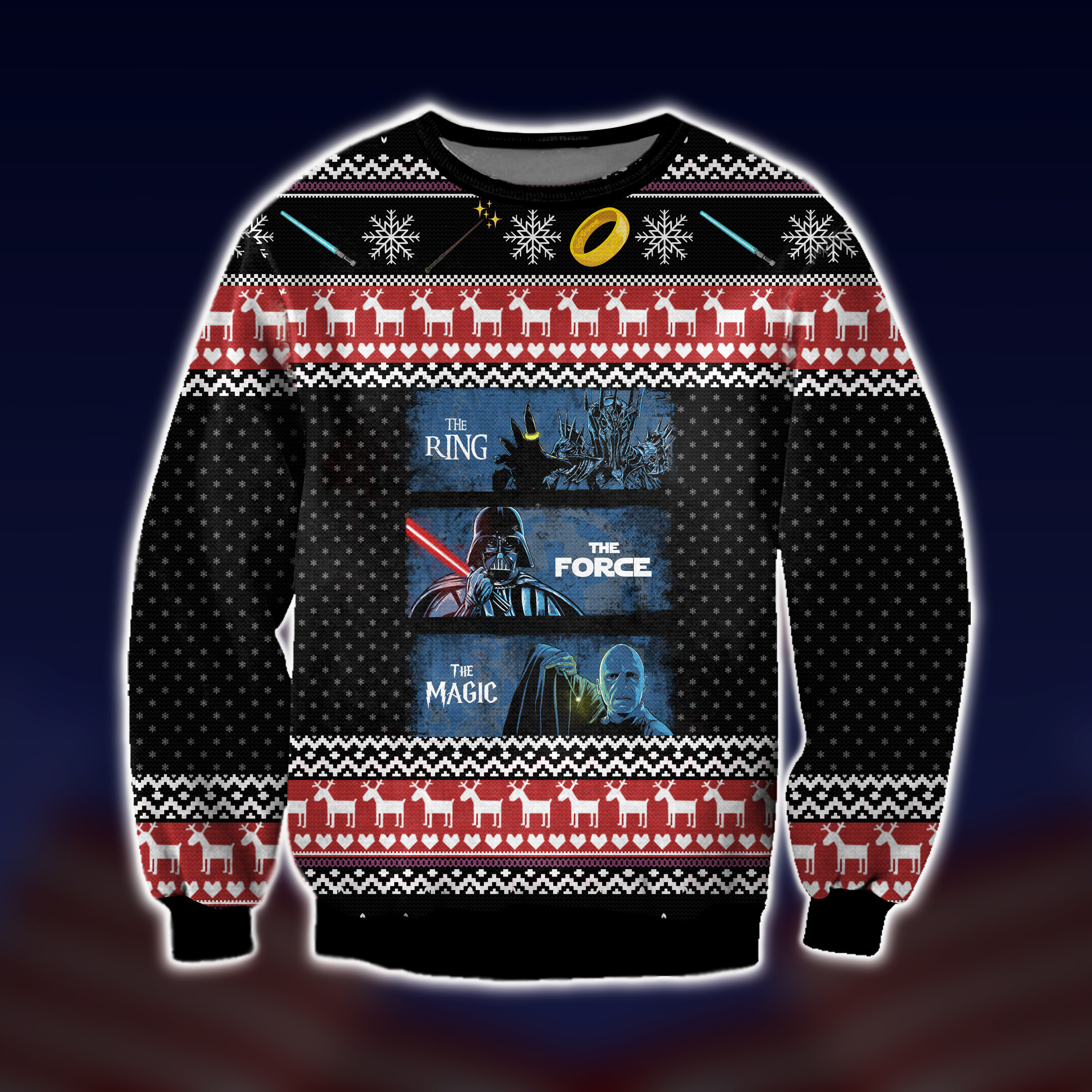 The Ring The Force The Magic Ugly Christmas Sweater