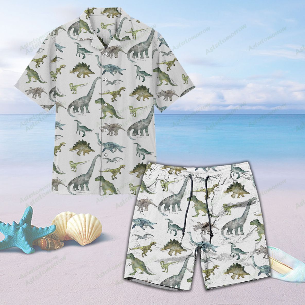 Dinosaurs Unisex Hawaiian Shirt Beach Dinosauria Hawaiian Ha110600