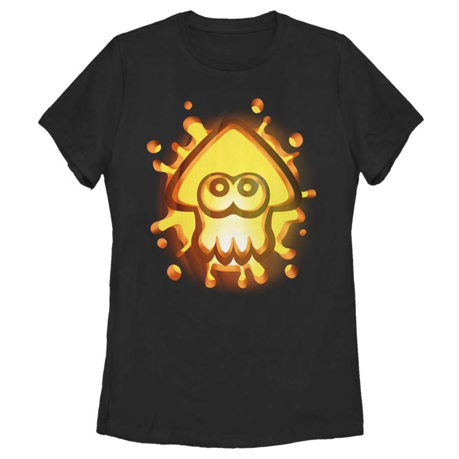 Nintendo Women’s Halloween Splatoon Pumpkin  T Shirt