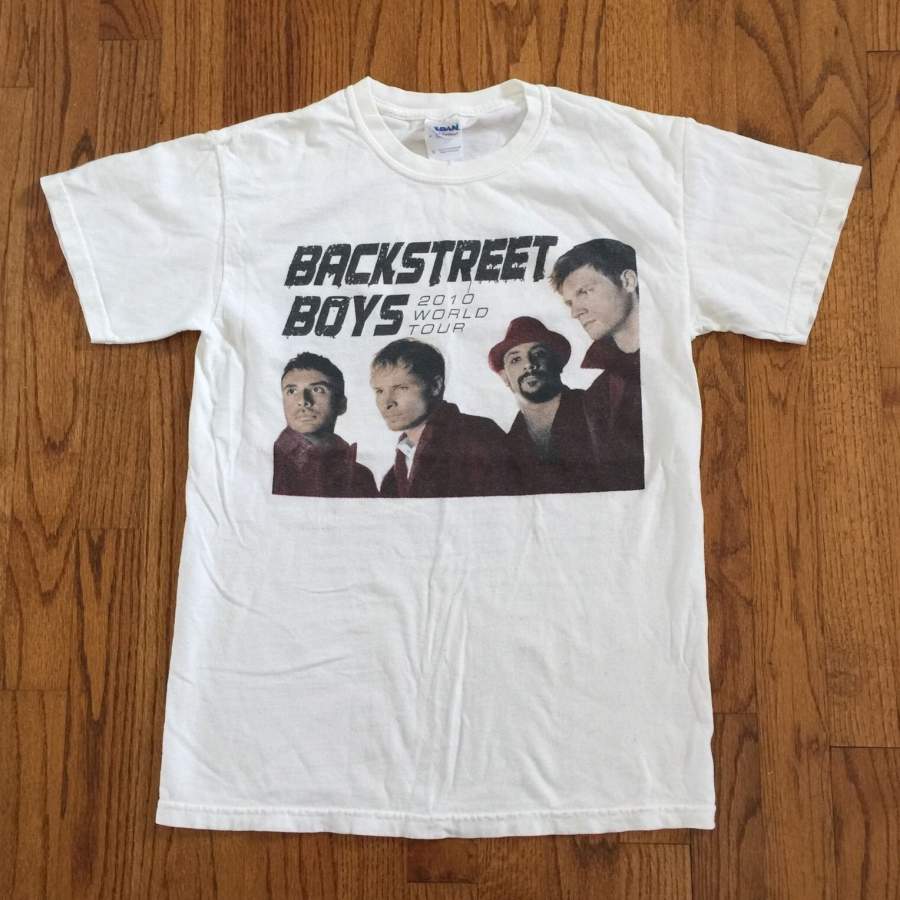 Backstreet Boys Men’S T-Shirt World Tour Rare No Kevin