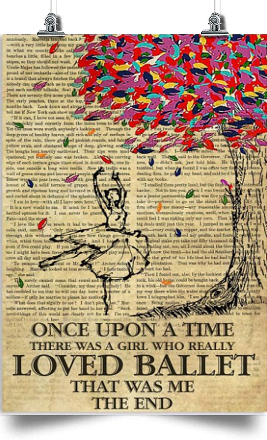 Ballet Vertical Poster-Once Upon A Time -Home Decoration Poster, Wall Poster, Home And Room Decoration, Gifts For Friends And Relatives, Souvenirs.