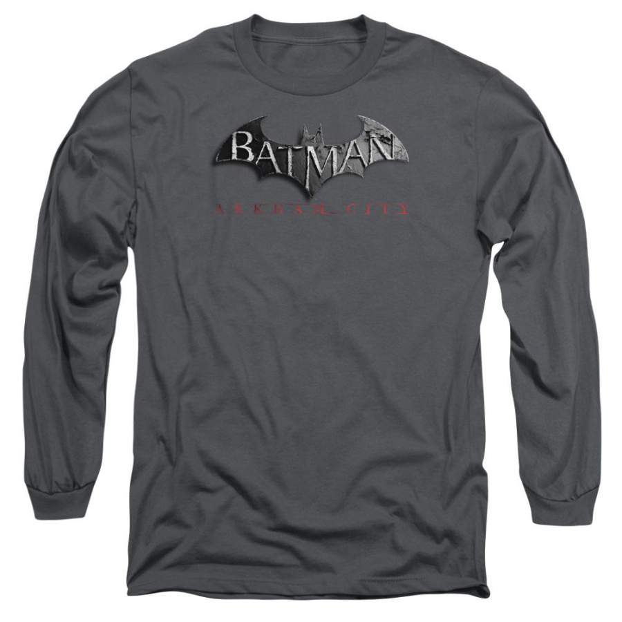 Batman – Arkham Logo Men’s Long Sleeve T-Shirt