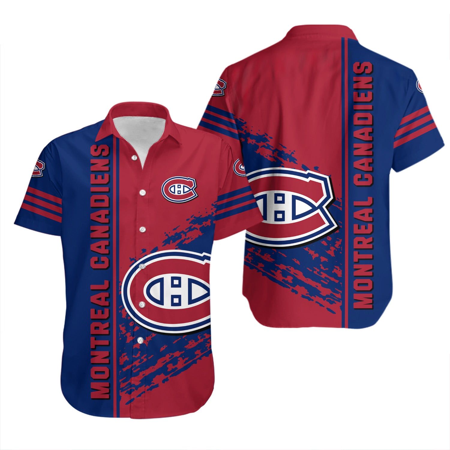 Montreal Canadiens Hawaiian Shirt Quarter Style – Nhl