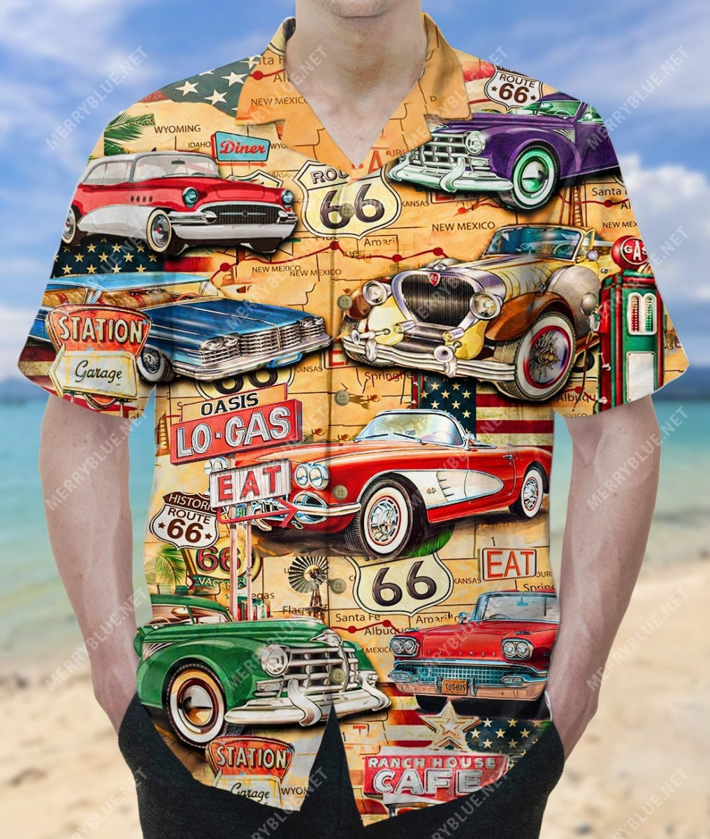 The Mother Road Route 66 Road Trip Unisex Hawaiian Shirt