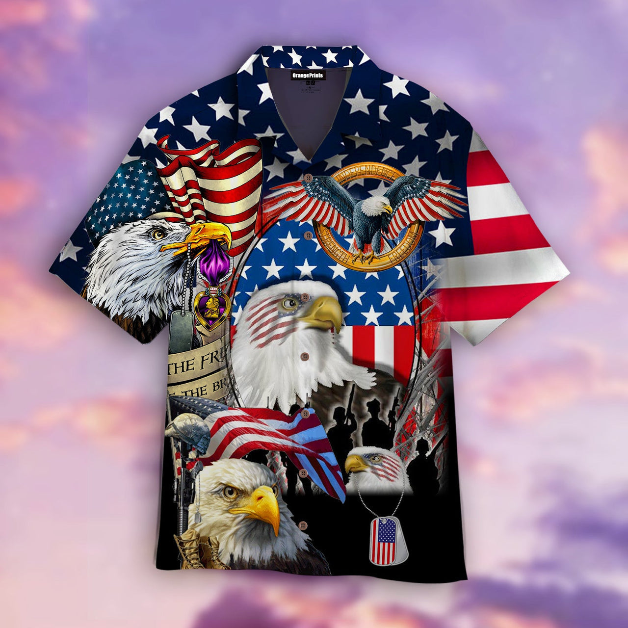 Amazing Patriotic Eagle Aloha Hawaii Shirts For Men Women Ha44680