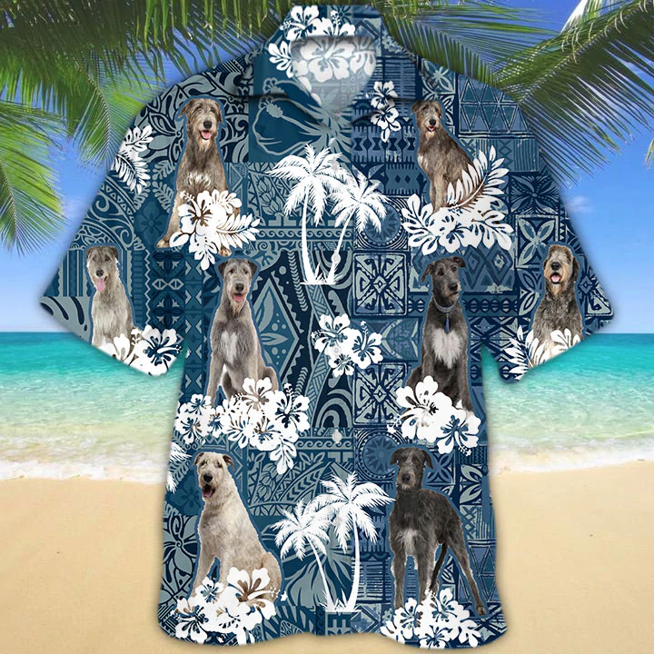 Irish Wolfhound Hawaii Shirt Ha68935