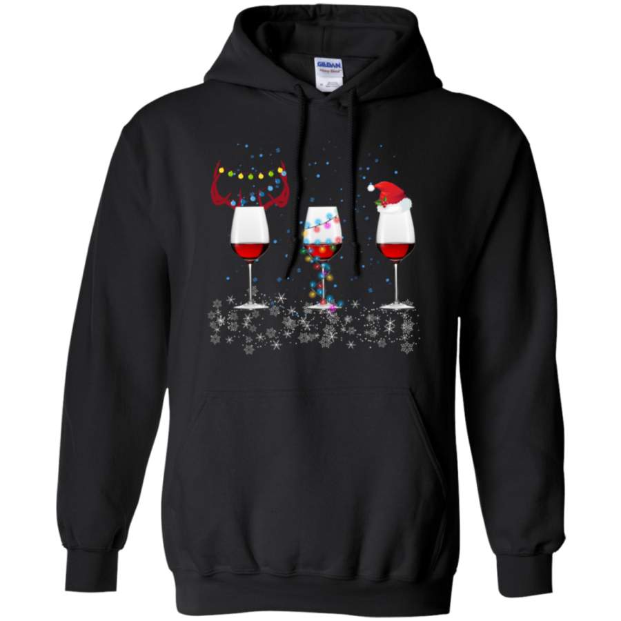 Christmas Red Wine Funny Merry Xmas Hoodie