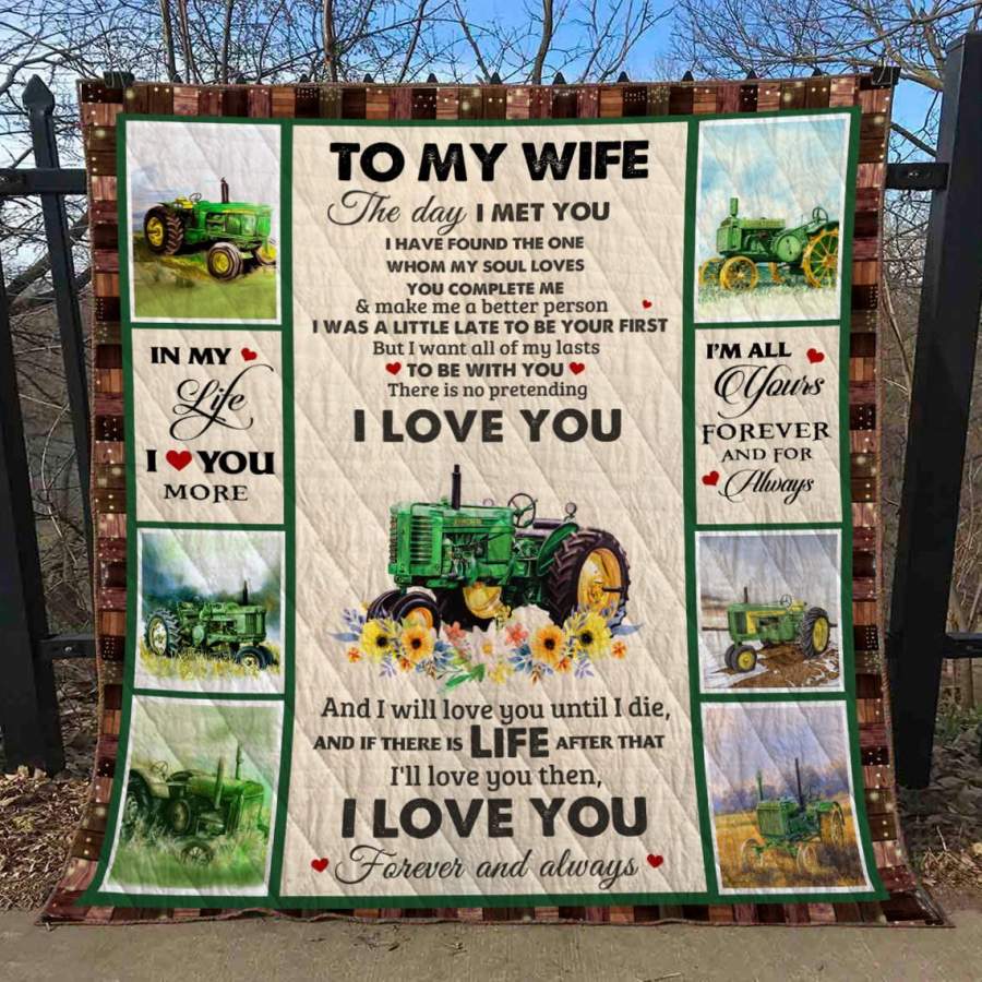 To My Wife Quilt and Blanket,Farmer I Have Found The One