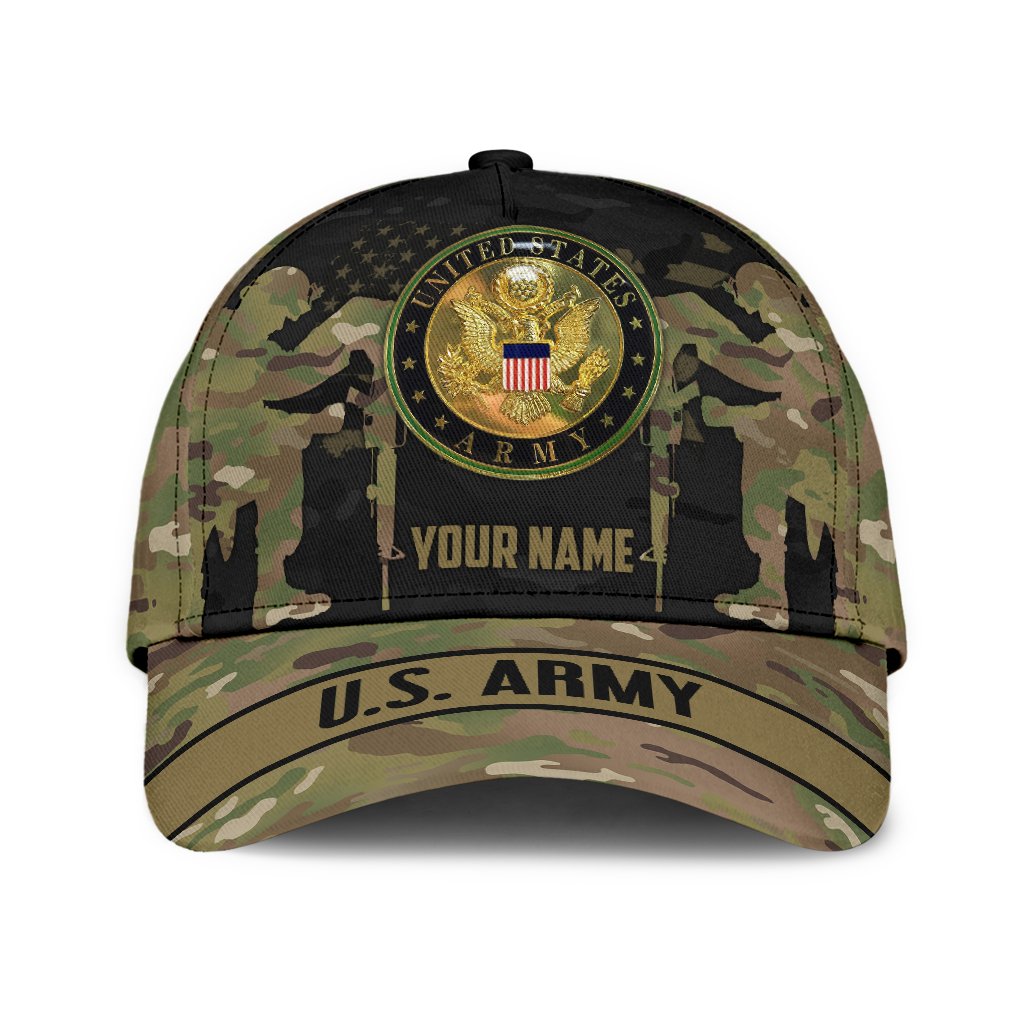 Tmarc Tee Us Army Veteran Personalized Name Classic Cap - Intercept ...