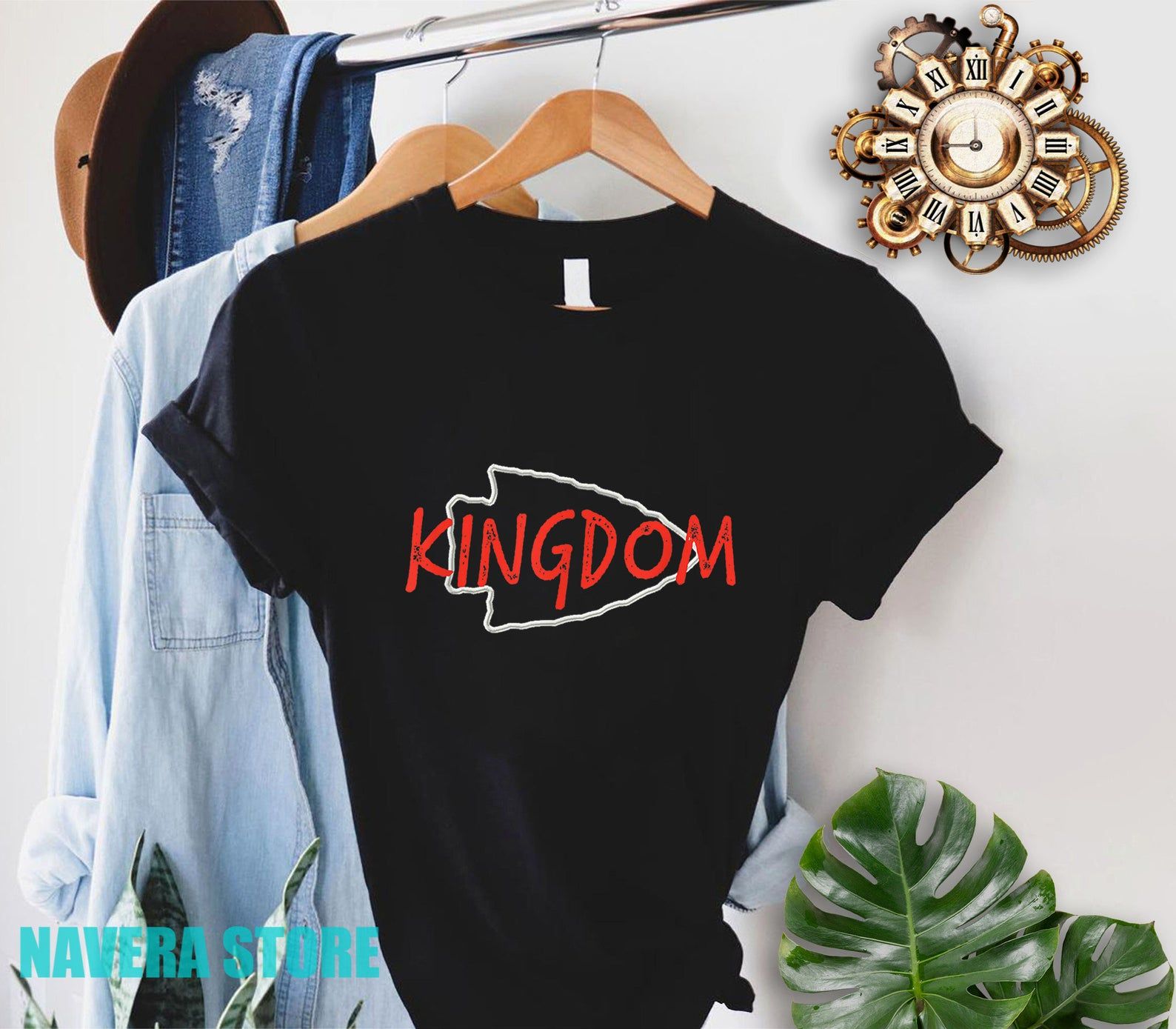 Kansas City Football Kingdom Vintage Kc Missouri Fan Gift T-Shirt