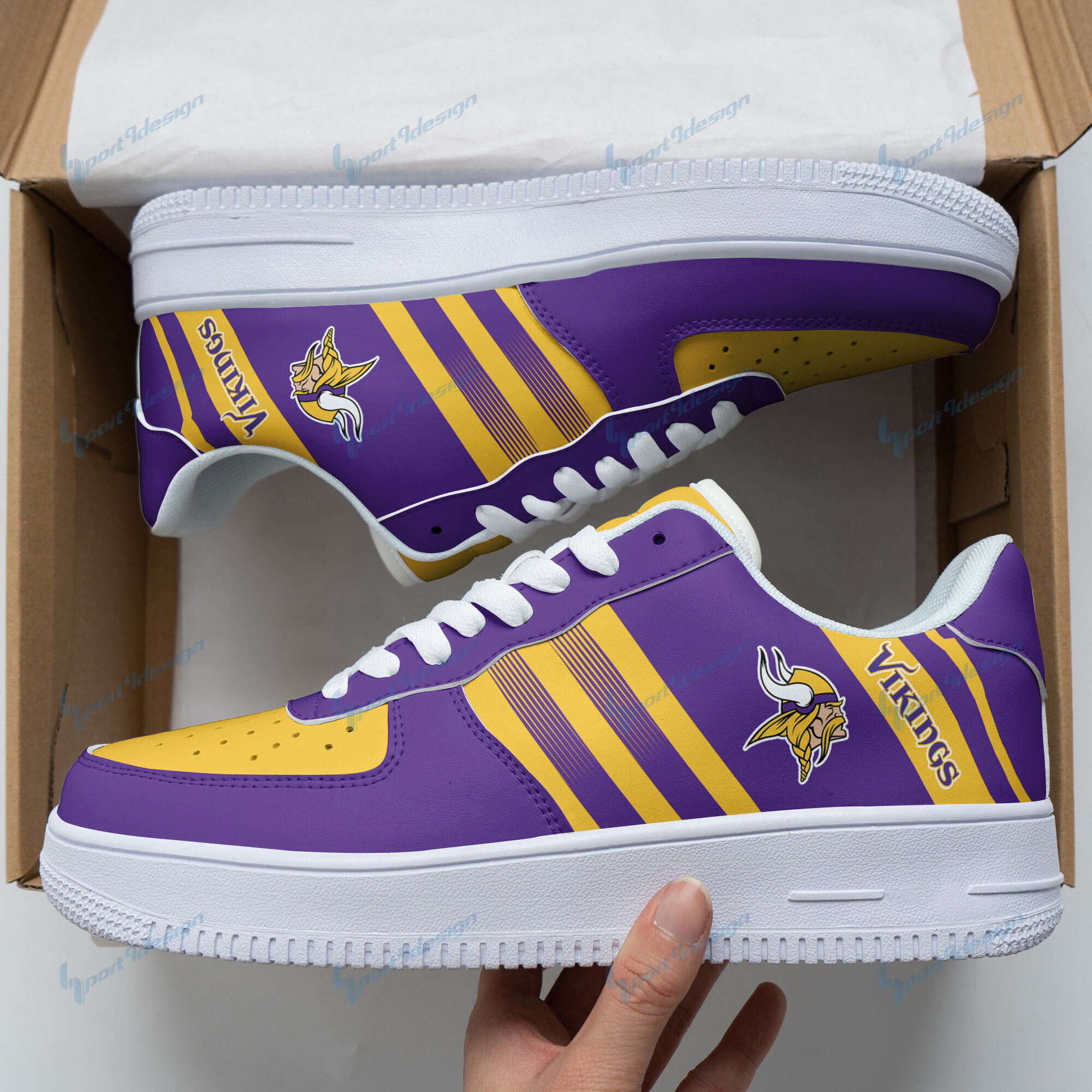 Minnesota Vikings Af1 Shoes Bg92