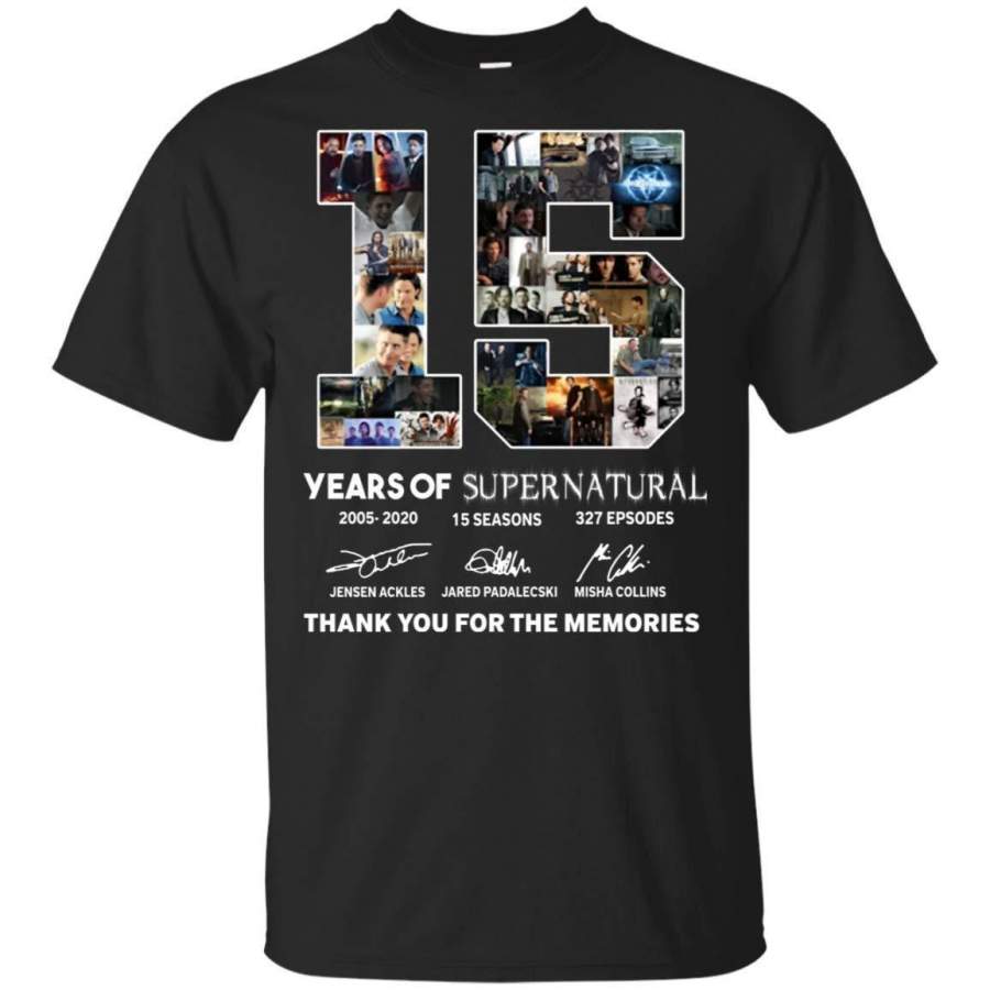 15 Year of Supernatural For Fan Love Supernatural Tv Show T-Shirt