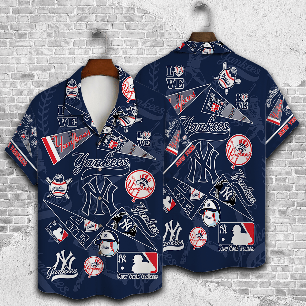 New York Yankees 2023 3D Print Hawaiian Shirt V1