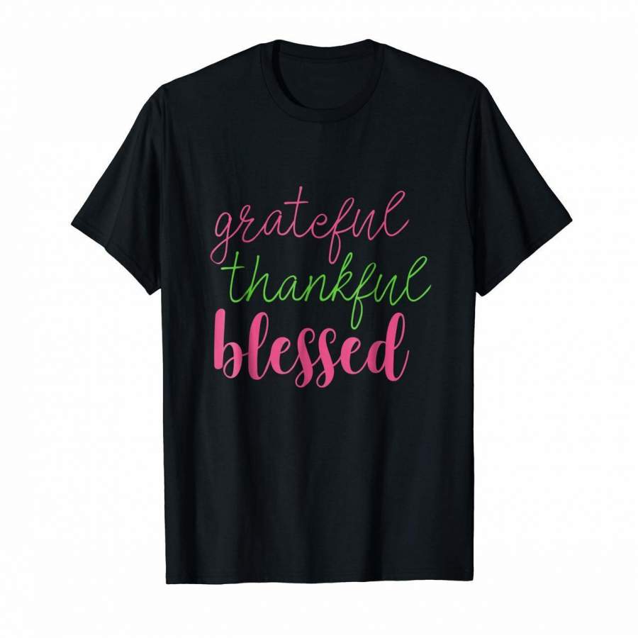 Alpha Kappa AKA Alpha Grateful Thankful Blessed T-Shirt