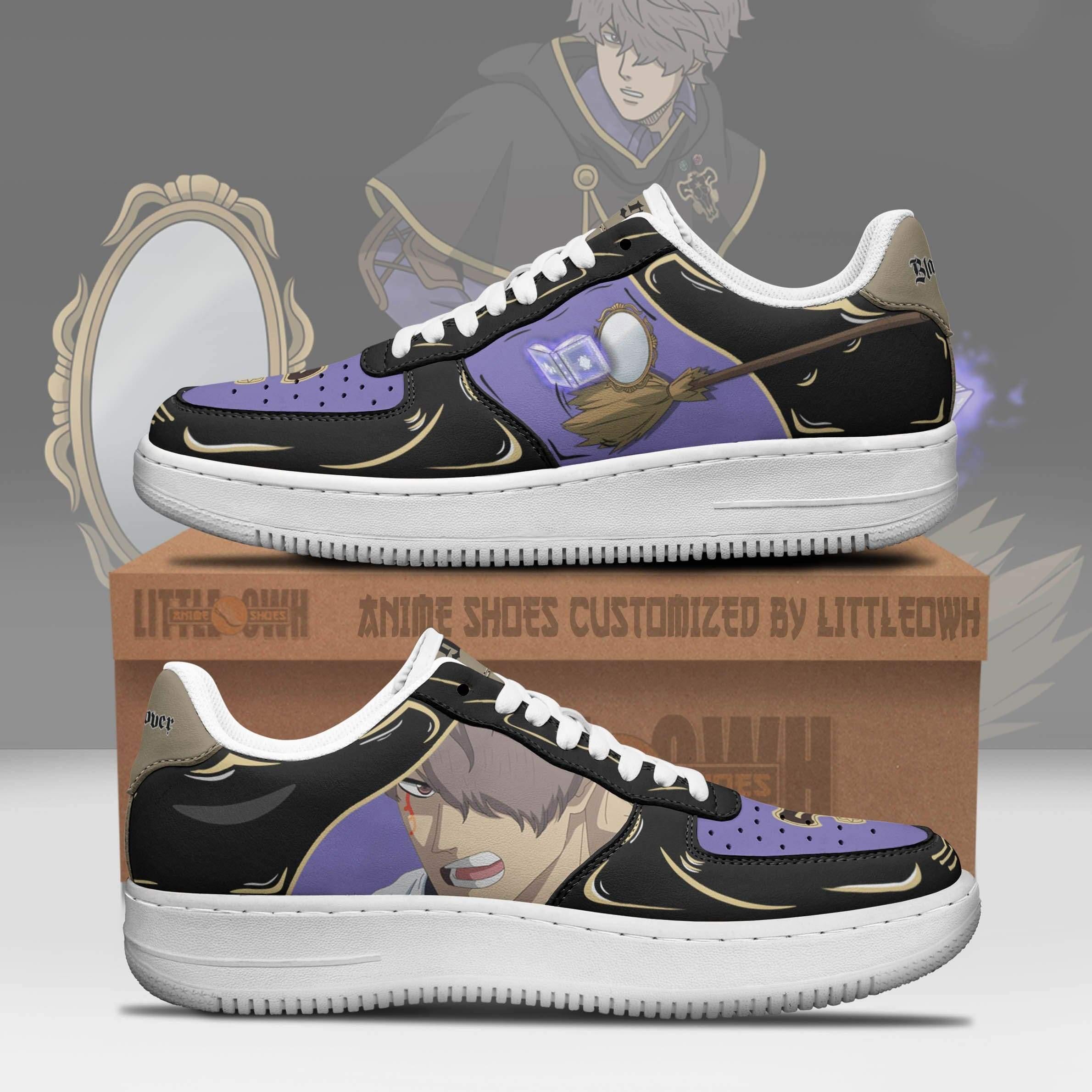 Gauche Adlai Air Sneakers Custom Black Clover Anime Shoes