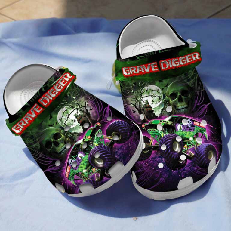 Grave Digger Clogs Crocs Shoes Gifts For Men Boys – Digger154