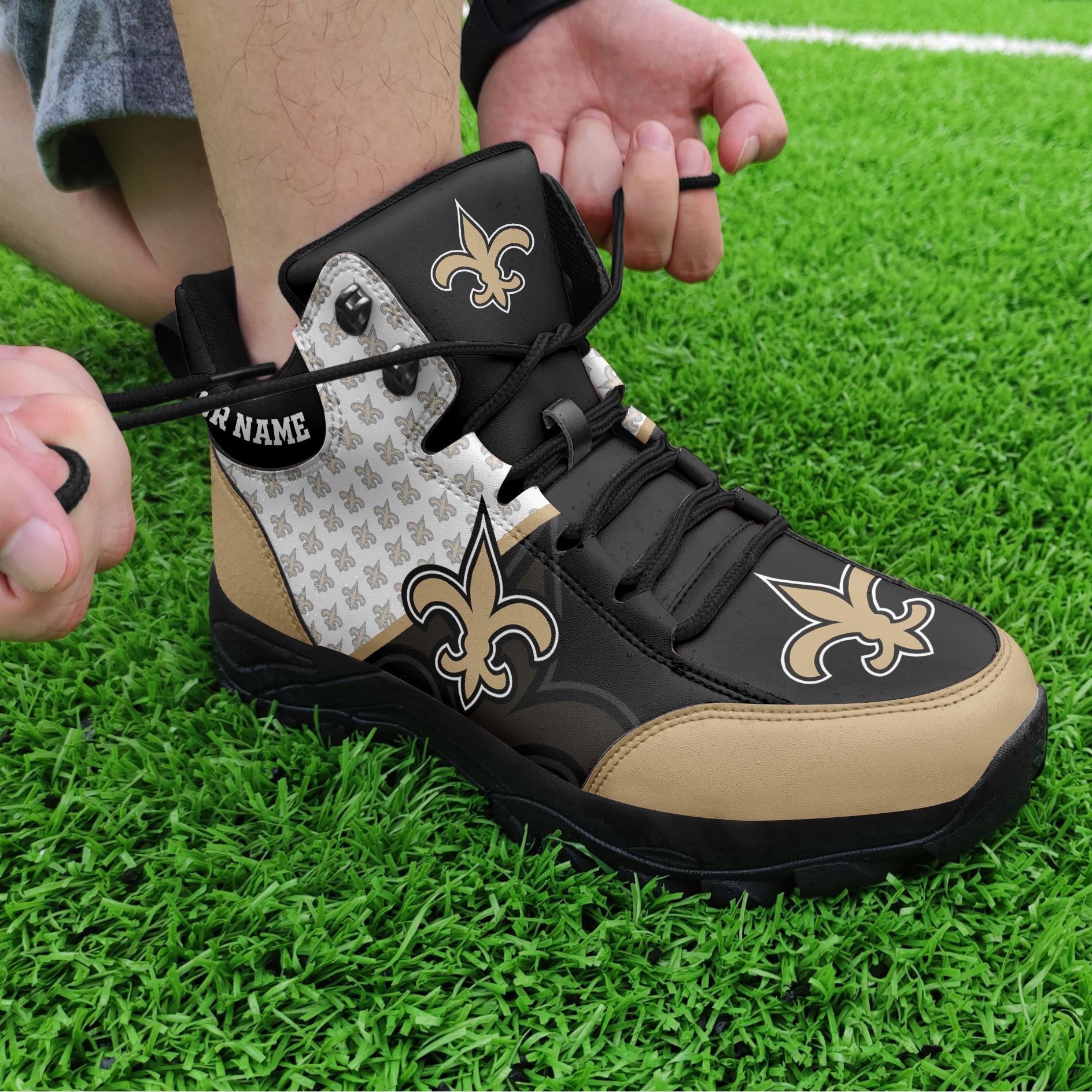 New Orleans Saints Hiking Shoes 75