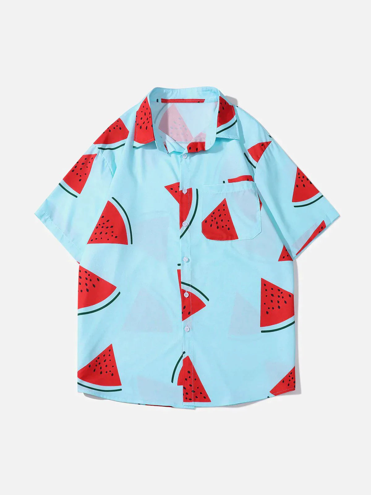 Talishko™ – Watermelon Print Short Sleeve Shirt